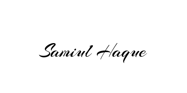 Signature Style Samiul Haque